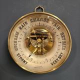 Antique Large Skeletonised Dished Case Marine Barometer John Blake, Oxford St works, Accrington at Sturmans Antiques Barometer for sale