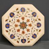 Antique Edwardian Inlaid Marble Table Coaster at Sturmans Antiques board for sale