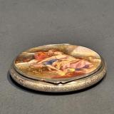 Antique Silver and Enamel Vinaigrette at Sturmans Antiques silver for sale