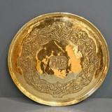 Antique Glasgow School Arts and Crafts Brass Charger at Sturmans Antiques metalware for sale 