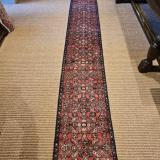 Antique 11' Persian Pure Wool Runner at Sturmans Antiques rugs for sale