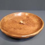 Antique Thompson's of Kilburn Mouseman Adzed Oak Bowl at Sturmans Antiques mouseman for sale 