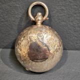 Antique Sampson Mordan Engraved Silver Sovereign Case at Sturmans Antiques silver for sale