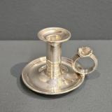 Antique Early Victorian Silver Miniature Chamber Stick at Sturmans Antiques Silver for sale