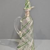 Antique Silver Mounted Claret Jug at Sturmans Antiques glassware for sale