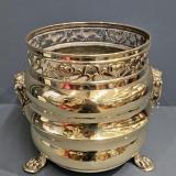 Antique Large Victorian Brass Planter at Sturmans Antiques metalware for sale 