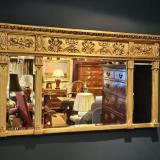 Antique Victorian Timber Gilt Over Mantel Mirror at Sturmans Antiques mirror for sale