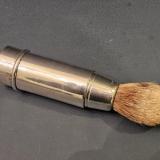 Antique George V Solid Silver Portable Shaving Brush at Sturmans Antiques silver for sale