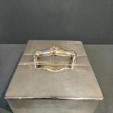 Antique Large Victorian Silver Cigar Box by Joseph Braham of London at Sturmans Antiques silver for sale