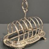 Antique Large Victorian Silver 11 Troy Oz Toast Rack by Henry Wilkinson of Sheffield at Sturmans Antiques silver for sale