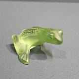 Lalique Opalescent Green Frog at Sturmans Antiques Lalique for sale