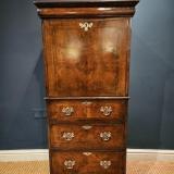 Antique Small George I Style Walnut Escritoire at Sturmans Antiques furniture for sale