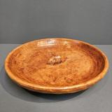 Superb Mouseman Burr Oak Shallow Bowl at Sturmans Antiques Mouseman for sale