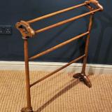 Antique Fine Quality Victorian Walnut Towel Rail at Sturmans Antiques furniture for sale