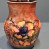 Antique Early Moorcroft Anemone Flambe Vase at Sturmans Antiques Moorcroft for sale