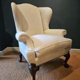 Antique Superb Late Victorian Wing Back Arm Chair at Sturmans Antiques furniture for sale