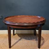 Antique Fine Quality Victorian Mahogany Tray Top Coffee Table at Sturmans Antiques Furniture for sale 
