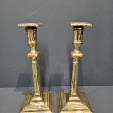 Antique Georgian Brass Candlesticks at Sturmans Antiques candlesticks for sale