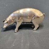 Antique Solid Silver Sow at Sturmans Antiques silver for sale
