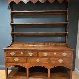 Antique Superb George II Oak Dresser and Rack at Sturmans Antiques furniture for sale