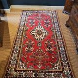 Antique Deep Red Persian Rug at Sturmans Antiques rugs for sale