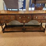 Antique George III Oak Open Pot Board Dresser at Sturmans Antiques furniture for sale 