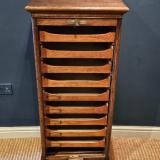 Antique Edwardian Solid Oak File Cabinet at Sturmans Antiques furniture for sale