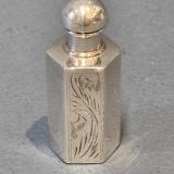 Antique Engraved Silver Miniature Scent Bottle at Sturmans Antiques silver for sale 
