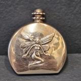 Antique Small Embossed Silver Cologne Bottle at Sturmans Antiques silver for y