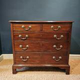 Antique Small George III Mahogany Chest of Drawers at Sturmans Antiques furniture for sale
