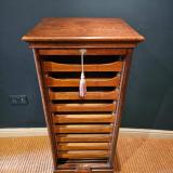 Antique Edwardian Oak Tambour Front Filing Cabinet at Sturmans Antiques furniture for sale