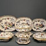Antique Superb Ashworths Ironstone Serving Set at Sturmans Antiques crockery for sale