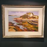 Antique Outstanding Acrylic on Board painting 'Low tide at Dolan' by Dolland McIntyre at Sturmans Antiques painting for sale