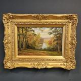 Antique William Mellor Oil on Canvas Painting at Sturmans Antiques paintings for sale