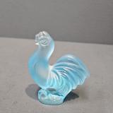 Antique Turquoise Lalique Cockerel at Sturmans Antiques Lalique for sale