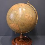 Antique Superb 1920's Phillips 14" Plaster Library Globe at Sturmans Antiques globe for sale