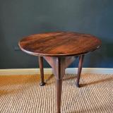 Antique George III Elm Pad Foot Cricket Table at Sturmans Antiques furniture for sale
