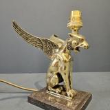 Antique Edwardian Brass Table Lamp at Sturmans Antiques lamps for sale