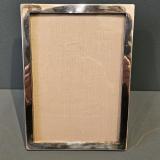 Antique Plain Silver Portrait Sized Photo Frame by C S Green & Co of Birmingham at Sturmans Antiques photo frame for sale