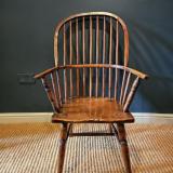 Antique Primitive Elm West Country Windsor Chair at Sturmans Antiques furniture for sale