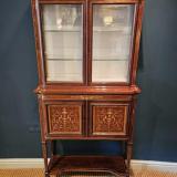 Antique Small Edwards and Roberts Display Cabinet at Sturmans Antiques Furniture for sale 