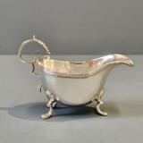 Antique Small Victorian Chester Silver Compote Boat by George Nathan & Ridley Hayes of Chester at Sturmans Antiques silver for sale