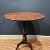 Antique George II Oak Tripod Table at Sturmans Antiques furniture for sale
