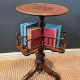 Antique Fine Quality Victorian Revolving Book Table at Sturmans Antiques furniture for sale 