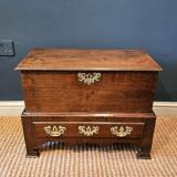 Antique George II Oak Coffer Bach at Sturmans Antiques furniture for sale