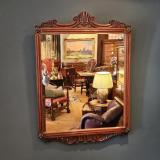 Antique Quality Victorian Mahogany Framed Mirror at Sturmans Antiques Mirror for sale 