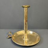 Antique Large George III Brass Chamberstick at Sturmans Antiques candlesticks for sale