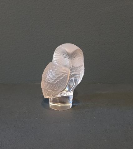 Lalique Opalescent 'Hibou' Owl at Sturmans Antiques Lalique for sale