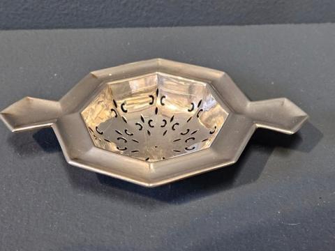 Antique George V Silver Tea Strainer Birmingham