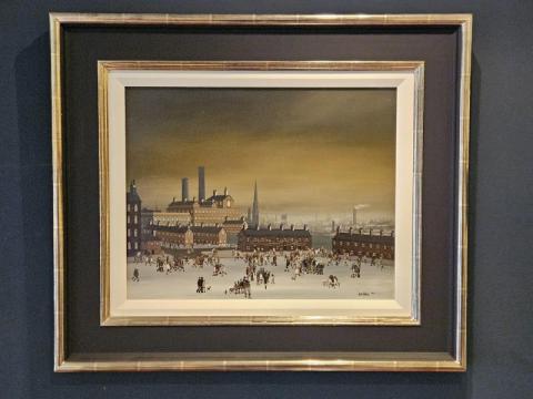 Antique painting Oil on Canvas by Brian Shields (Braaq)